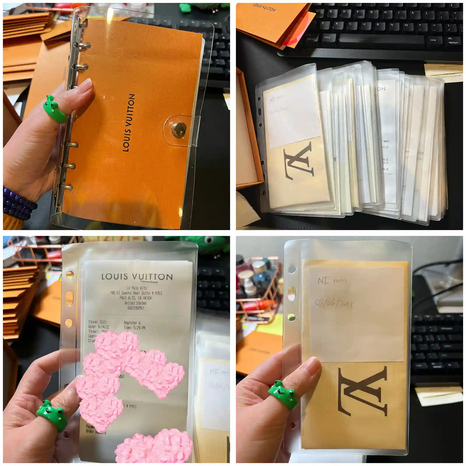 Store-Receipt-Paper-Using-PVC-Transparent-Frosted-Binder-Pockets